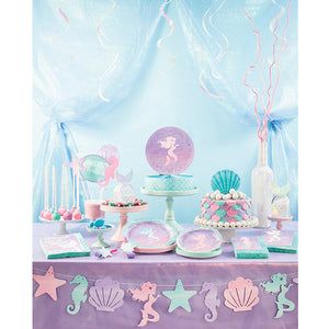 Iridescent Mermaid Party Beverage Napkins, 16 ct Party Supplies