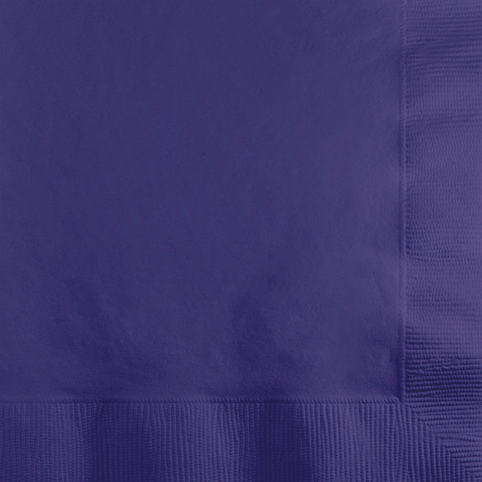 Bulk 1200ct Purple Beverage Napkins 2 ply 