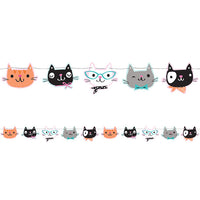 6ct Bulk Purr-fect Cat Party Banners