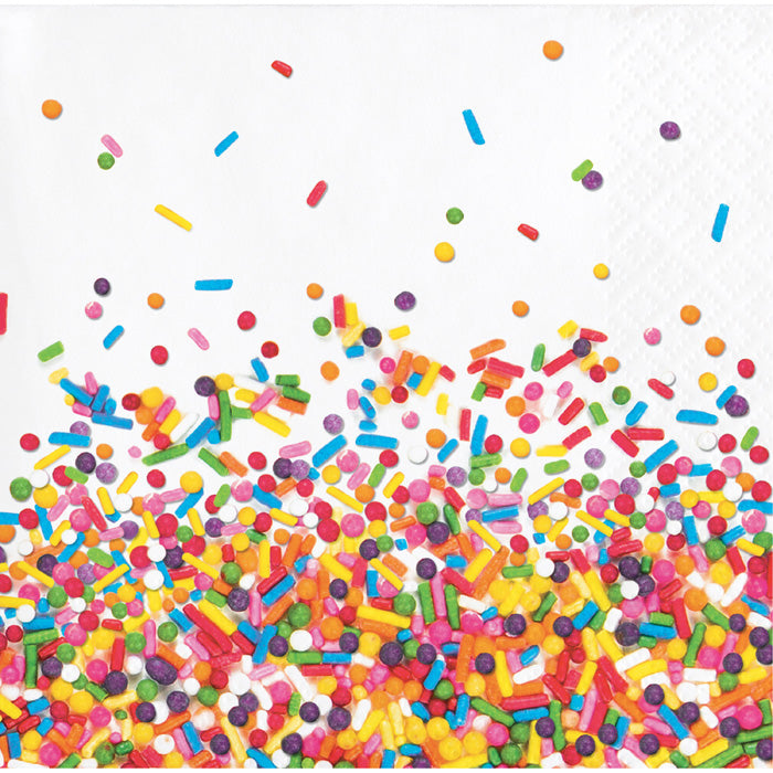 192ct Bulk Confetti Sprinkles Beverage Napkins by Creative Converting