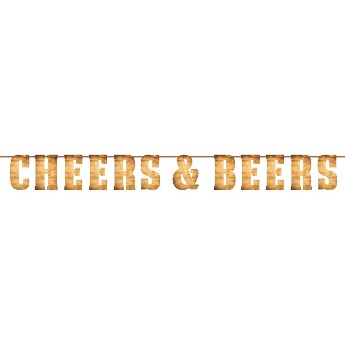 Cheers And Beers Letter Banner by Creative Converting