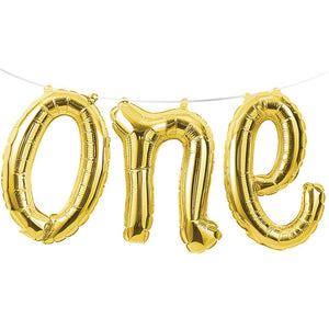 1st Birthday "One" Balloon Banner by Creative Converting