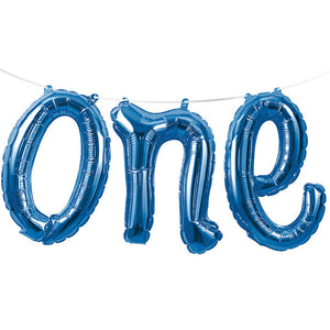 1st Birthday Boy "One" Balloon Banner by Creative Converting