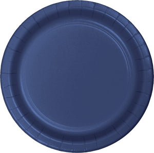 Bulk 240ct Navy Sturdy Style Paper Banquet Plates 10.25 inch 
