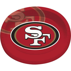 96ct Bulk San Francisco 49ers Oval Platters