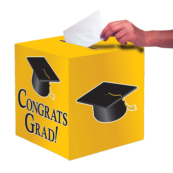 6ct Bulk Graduation Card Boxes Yellow