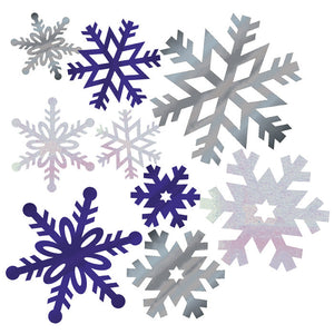 144ct Bulk Foil Snowflake Cutouts
