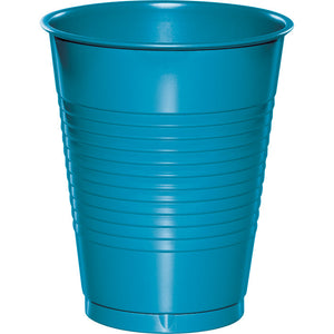 Bulk 240ct Turquoise 16 oz Plastic Cups 