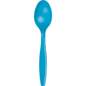 Bulk 288ct Turquoise Plastic Spoons 