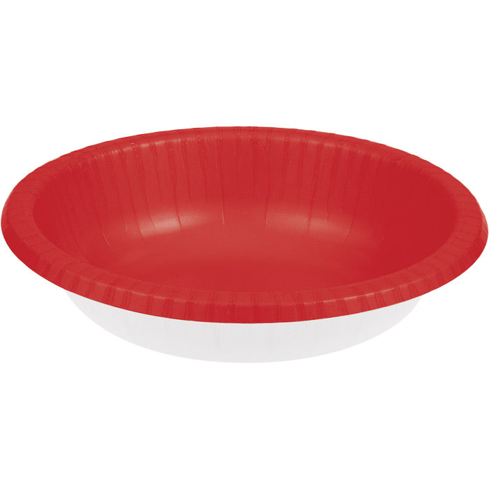 Bulk 200ct Classic Red 20 oz Paper Bowls 