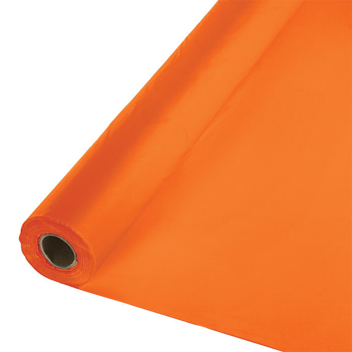 100 ft by 40 inch Sunkissed Orange Banquet Table Roll