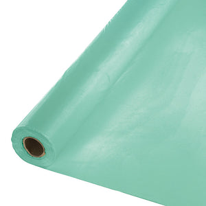 100 ft by 40 inch Fresh Mint Green Plastic Banquet Table Roll