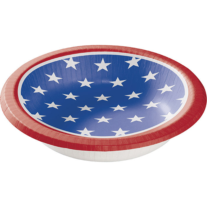 96ct Bulk Stars and Stripes Paper Bowl by Creative Converting