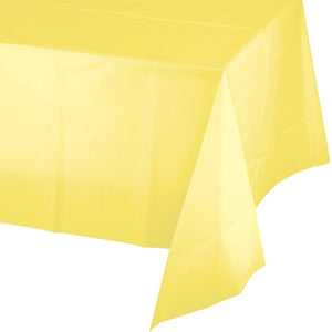 Bulk 12ct Mimosa Plastic Table Covers 54 inch x 108 inch 