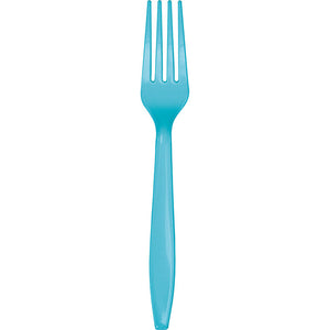 Bermuda Blue Plastic Forks, 24 ct by Creative Converting