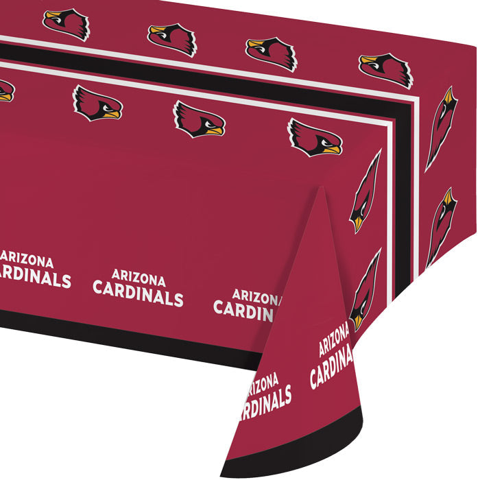 Arizona Cardinals Plastic Table Cover, 54" x 102" by Creative Converting