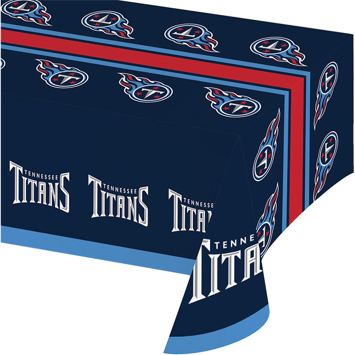 Tennessee Titans Plastic Table Cover, 54" x 102" by Creative Converting