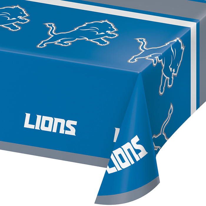 Detroit Lions Plastic Table Cover, 54" x 102" by Creative Converting