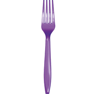 Amethyst Purple Plastic Forks, 24 ct by Creative Converting