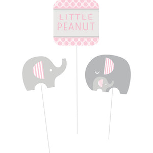 Little Peanut Girl Elephant Diy Centerpiece Sticks, 3 ct by Creative Converting