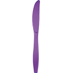 Bulk 600ct Amethyst Purple Plastic Knives 