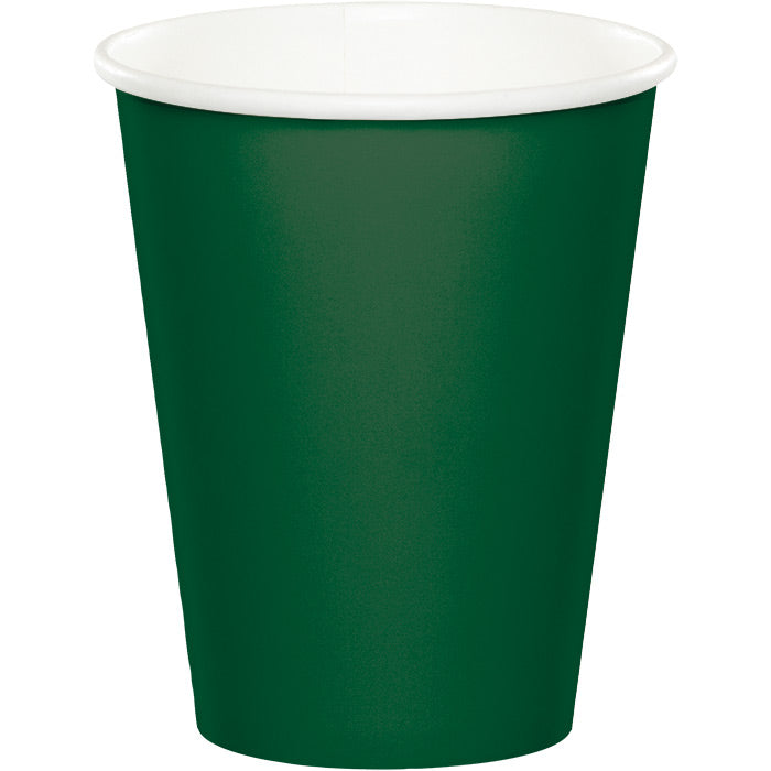 Bulk 240ct Hunter Green 9 oz Hot & Cold Cups 