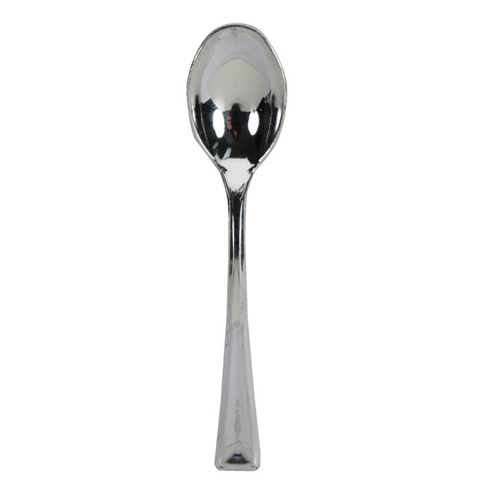 Bulk 288ct Silver Metallic Sensations Mini Spoons 