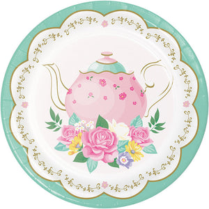 Floral Tea Party Dessert Plates, 8 ct by Creative Converting