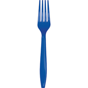 Bulk 600ct Cobalt Blue Plastic Forks 
