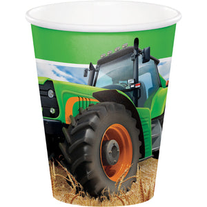 96ct Bulk Tractor Time 9 oz Cups