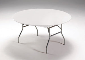 Bulk 12ct White Stay Put 60" Round Table Covers 