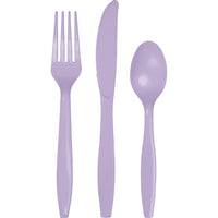 Bulk 288ct Luscious Lavender Assorted Plastic Cutlery 