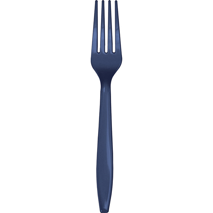 Bulk 288ct Navy Plastic Forks 