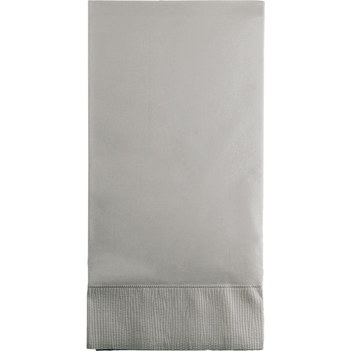 Bulk 192ct Shimmering Silver 3 Ply Guest Towels 