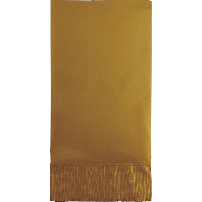 192ct Bulk Glittering Gold 3 Ply Guest Towels by Creative Converting