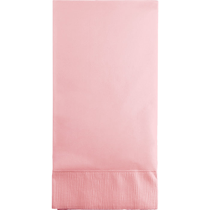 Bulk 192ct Classic Pink 3 Ply Guest Towels 