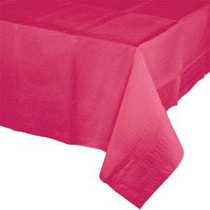 Bulk 6ct Hot Magenta Paper Table Covers 54" x 108" 