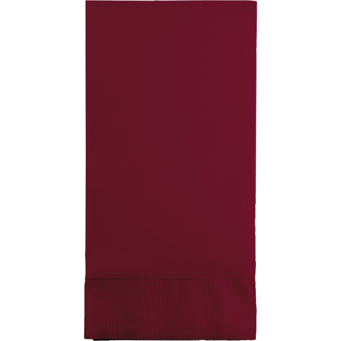 Burgundy Guest Towel, 3 Ply, 16 ct by Creative Converting