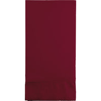 Bulk 192ct Burgundy 3 Ply Guest Towels 