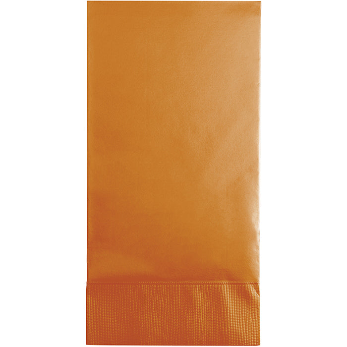 Bulk 192ct Pumpkin Spice Orange 3 Ply Guest Towels 