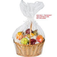 12ct Bulk Large Clear Basket Bags