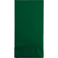 Bulk 192ct Hunter Green 3 Ply Guest Towels 