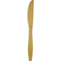 Bulk 288ct Glittering Gold Plastic Knives 