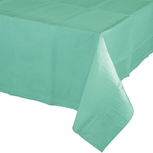 Fresh Mint Tablecover 54"X 108" Polylined Tissue by Creative Converting