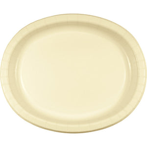 Bulk 96ct Ivory Sturdy Style Oval Platters 