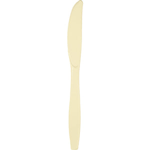 Bulk 288ct Ivory Plastic Knives 
