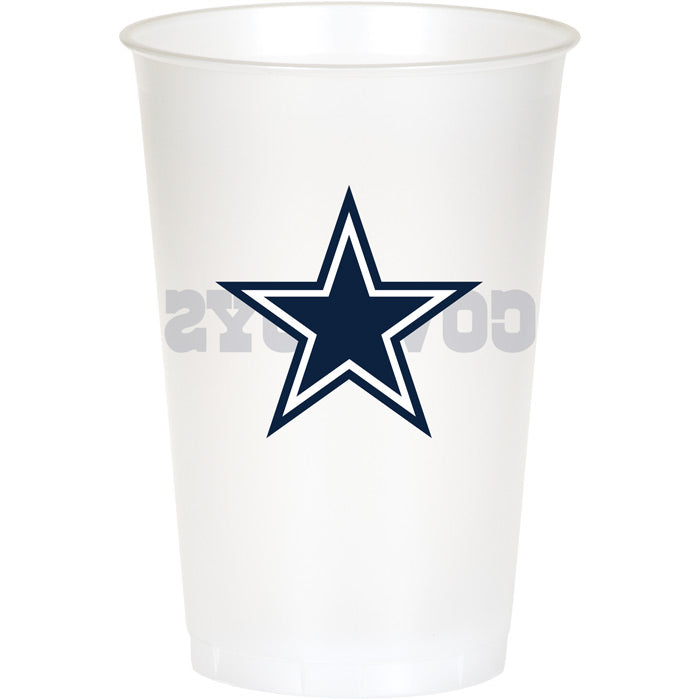 96ct Bulk Dallas Cowboys 20 oz Plastic Cups