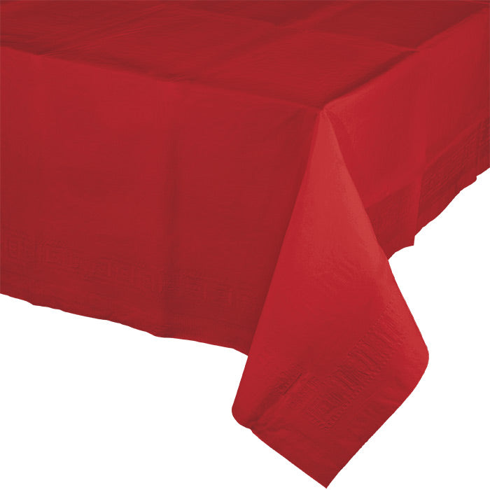 6ct Bulk Classic Red Paper Table Covers by Creative Converting
