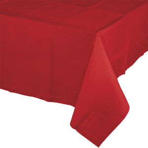 Bulk 6ct Classic Red Paper Table Covers 54" x 108" 