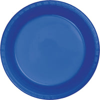 Bulk 240ct Cobalt Blue 6.75 inch Plastic Dessert Plates 